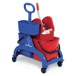 Chariot de lavage bi-bacs