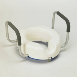 Siège de toilettes avec accoudoirs