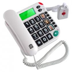 Téléphone avec télécommande SOS