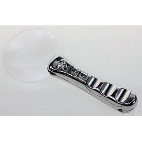 Loupe éclairante chromée