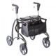 Rollator 4 roues, pliant par crémaillère, hauteur d'assise 510 mm
