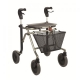Rollator 4 roues pour hémiplégie droite,système de freinage à gauche, hauteur d'assise 530 mm DOLOMITE MELODY M HPR
