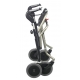 Rollator 4 roues pour hémiplégie droite,système de freinage à gauche, hauteur d'assise 530 mm DOLOMITE MELODY M HPR