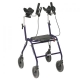 Rollator 4 roues , hauteur d'assise 620 mm équipé d'une tablette d'appui rembourrée DOLOMITE ALPHA BASIC