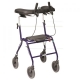 Rollator 4 roues , hauteur d'assise 620 mm équipé d'une tablette d'appui rembourrée DOLOMITE ALPHA BASIC