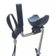 Rollator 4 roues , hauteur d'assise 620 mm équipé d'une tablette d'appui rembourrée DOLOMITE ALPHA BASIC