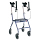 Rollator 4 roues , hauteur d'assise 620 mm équipé d'une tablette d'appui rembourrée DOLOMITE ALPHA BASIC