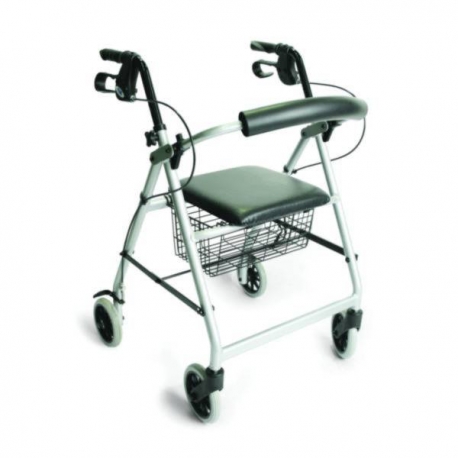 Rollator Days argent avec panier