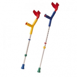Canne anglaise pour enfant jaune/rouge, la paire Invacare®Advantik