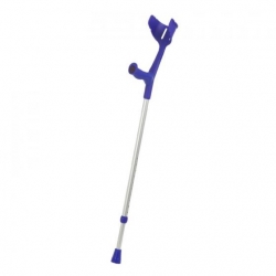 Canne anglaise croissant Bleu poignée souple, la paire Invacare®Advantik SOFT