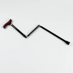Canne pliable colorée 775-875mm Noir