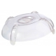 Cloche de protection et assiettes Design carrées