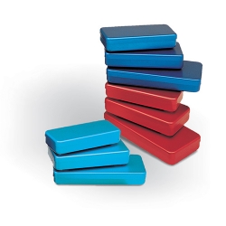 Boîte aluminium couleur 21 x 10 x 3 cm