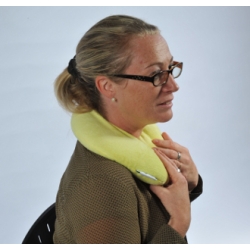 Coussin de nuque chauffant graines de lin