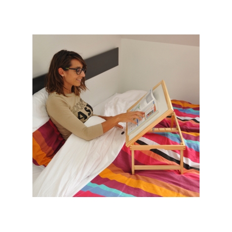 Tablette de lit inclinable