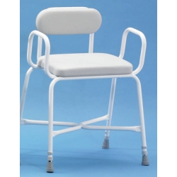 Tabouret perché avec accoudoirs et dossier