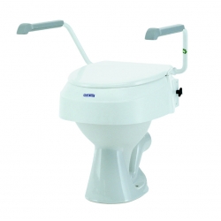 Réhausse WC 60, 100 et 150 mm réglable en hauteur avec couvercle et sans accoudoirs Aquatec®AT900