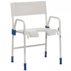 Aquatec®Galaxy Chaise de douche pliante réglable en hauteur de 470 à 620 mm