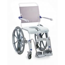 Fauteuil roulant de douche avec roues 24" à démontage rapide livré sans rail pour seau Aquatec®Ocean