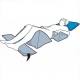 Lot de 2 coussin universel 40x30cm