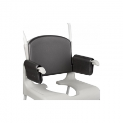 Coussin dossier et accoudoirs noir pour chaises ETAC Clean