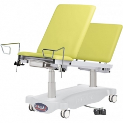 Divan d'examen électrique mixte Ovalia V2 Modèle 70 cm, avec commande par pédale