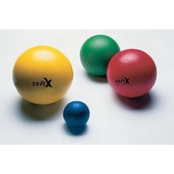 Balle en mousse 16 cm de diamètre (bleu, jaune, rouge, kiwi)