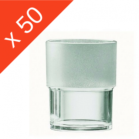 Verres emboîtables transparent 20 cl