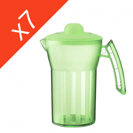 Carafes 0,5 l avec couvercle verte X7