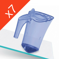 Carafes verseuses avec couvercles bleu 0,5 L antidérapantes Saint Romain X7