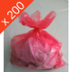 SAC A LINGE SOLUBLE A L'EAU CHAUDE 660*840 ROUGE X200