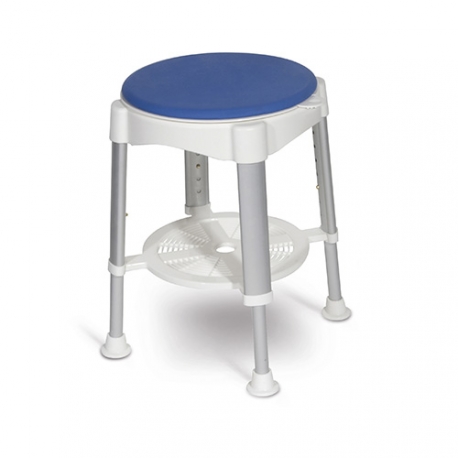 Tabouret de douche 2 avec assise tournante Tahaa 