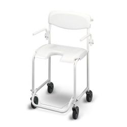 Chaise de douche mobile avec accoudoirs escamotables Invacare®Alizé