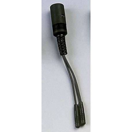 CORDON 20 CM DIN 5 BROCHES F AVEC 2 FICHES FEMELLES 2mm