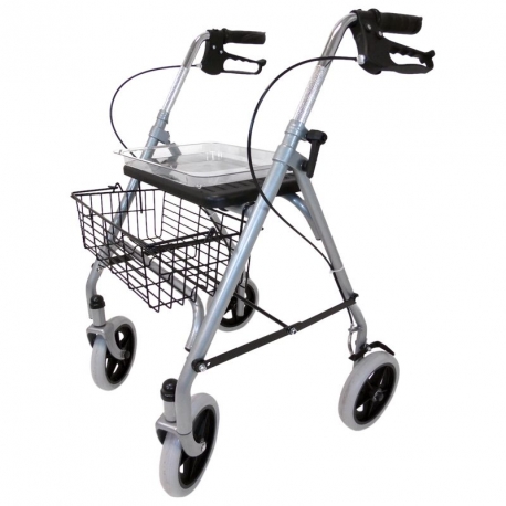 ROLLATOR 4 ROUES SILVER