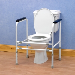 Cadre de toilettes ajustable acier