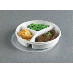 Assiette compartimentée avec couvercle