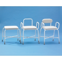 Tabouret perché Sherwood avec dossier et accoudoirs XXL
