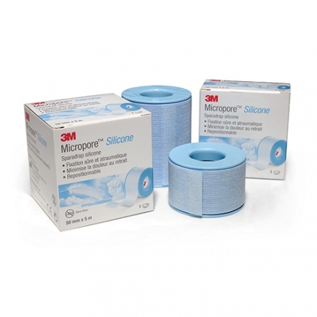 Sparadrap Micropore™ Silicone 5m x 2,5cm 1 boite de 6