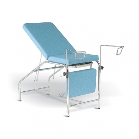Divan gynécologique Chromé avec assise fixe