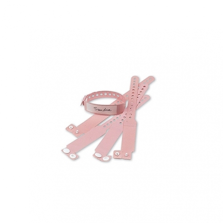 Bracelets identification enfant rose