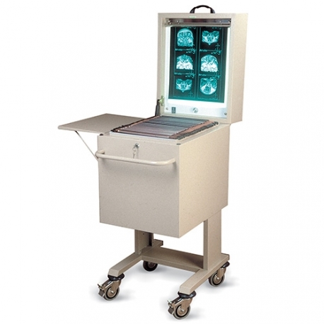 Bac classeur négatoscope + 1 plage éclairage fluorescent