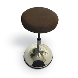 Housse tabouret chocolat
