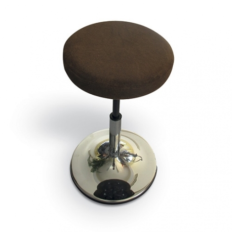 Housse tabouret chocolat