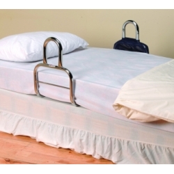 Barre d'accès au lit chromée